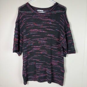 Zara slouched crochet‎ Top multicolor